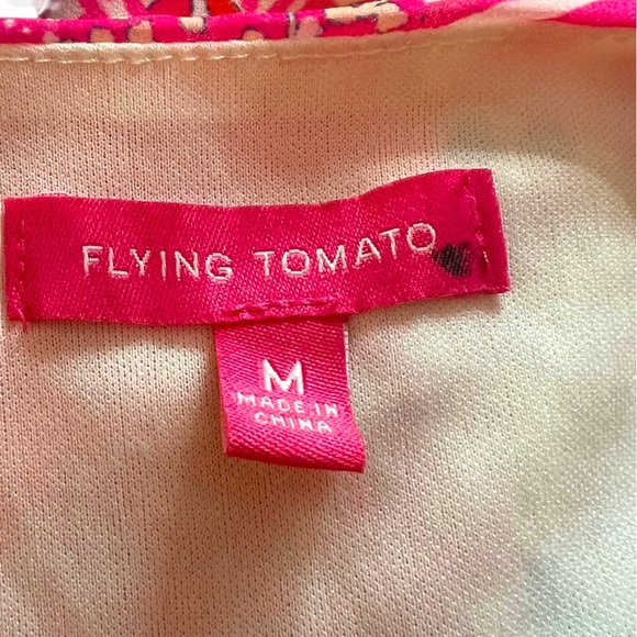 Flying Tomato Pink and Blue Pleated Sundress - Picture 9 of 9